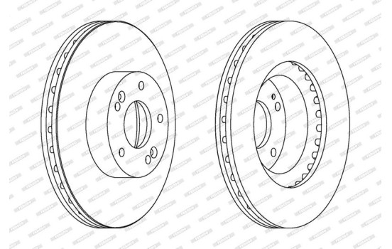 Disco de freno DDF1630 Ferodo, Imagen 2