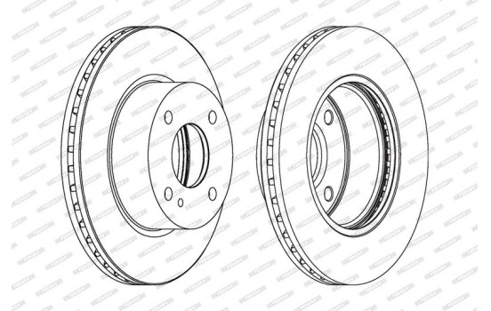 Disco de freno DDF1740C Ferodo