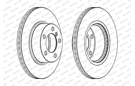 Disco de freno DDF2195C Ferodo, Imagen 2