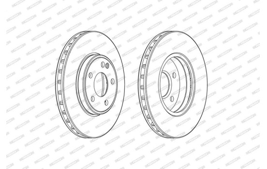 Disco de freno DDF2460C Ferodo, Imagen 2