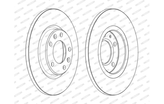 Disco de freno DDF2569C Ferodo, Imagen 2