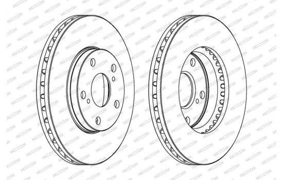 Disco de freno DDF501 Ferodo, Imagen 2