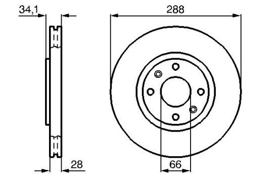Disco de freno delantero BD877 Bosch, Imagen 5