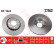 Disco de freno delantero DF1624 TRW