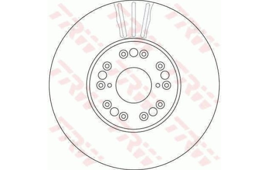 Disco de freno delantero DF4182S TRW, Imagen 4