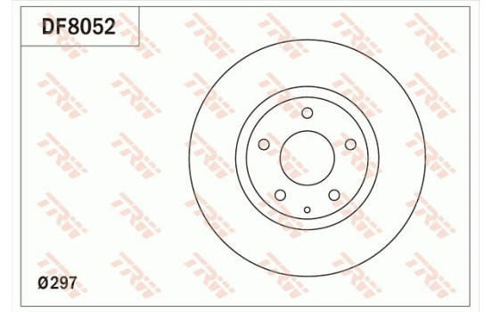 Disco de freno DF8052 TRW