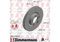 Disco de freno DISCO DE FRENO DEPORTIVO COAT Z 460.4506.52 Zimmermann