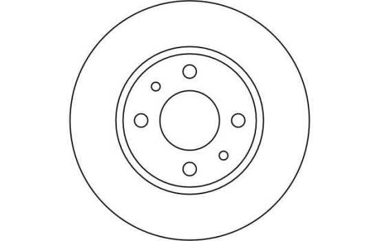 Disco de freno trasero DF1740 TRW, Imagen 2