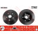 Disco de freno trasero DF4003 TRW