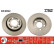 Disco de freno trasero DF4052 TRW, Miniatura 2