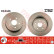 Disco de freno trasero DF4446 TRW