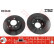 Disco de freno trasero DF4448 TRW