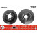 Disco de freno trasero DF4451 TRW, Miniatura 2