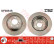 Disco de freno trasero DF4854S TRW