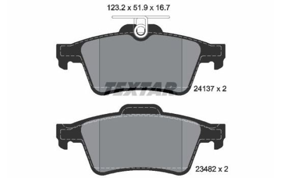 Juego de pastillas de freno 2413701 Textar, Imagen 2