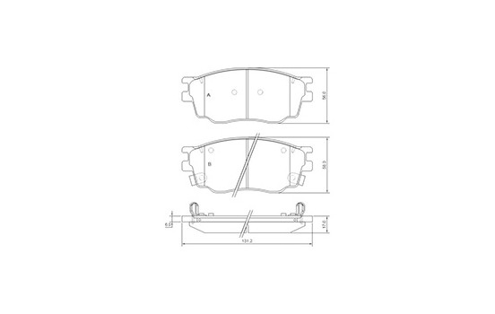 Juego de pastillas de freno 37351 ABS, Imagen 3