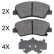 Juego de pastillas de freno 37916 ABS