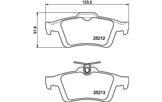 Juego de pastillas de freno 8DB 355 015-761 Hella, Imagen 4
