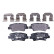 Juego de pastillas de freno 8DB 355 019-981 Hella