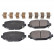Juego de pastillas de freno ADA104271 Blue Print