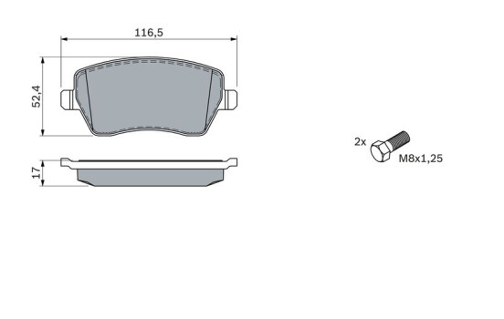 Juego de pastillas de freno BP2697 Bosch, Imagen 5