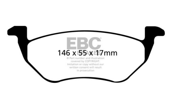 Juego de pastillas de freno EBC Ultimax2 DP1710, Imagen 2