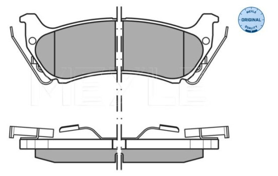 Juego de pastillas de freno, freno de disco 025 231 9017/W Meyle, Imagen 2