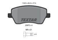 Juego de pastillas de freno, freno de disco 2397301 Textar