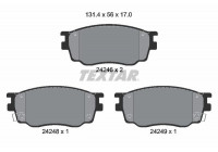 Juego de pastillas de freno, freno de disco 2424601 Textar