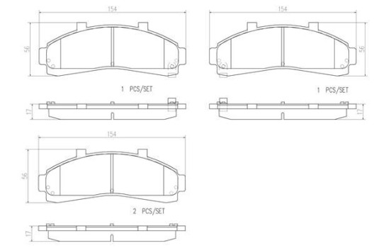 Juego de pastillas de freno P 24 041 Brembo, Imagen 2