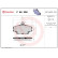 Juego de pastillas de freno P 68 008 Brembo, Miniatura 2