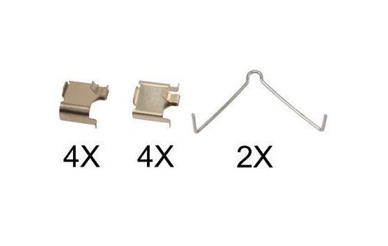 Kit de accesorios, pastilla de freno de disco