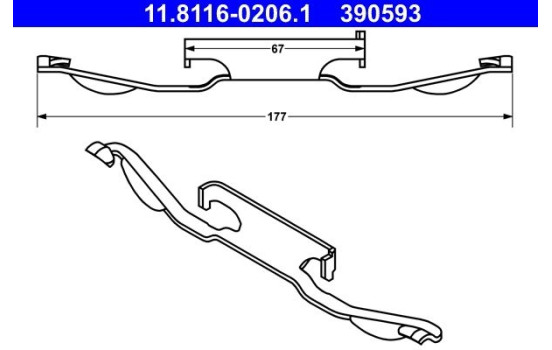 Resorte, pinza de freno, Imagen 2