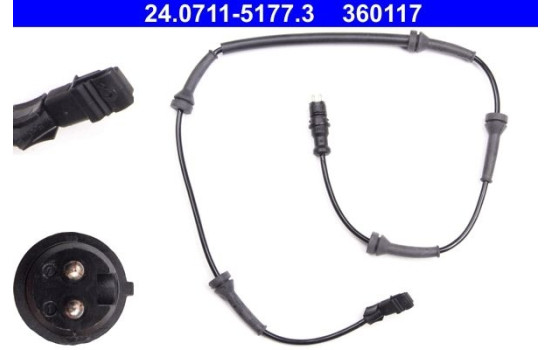 Sensor ABS 24.0711-5177.3 ATE, Imagen 2