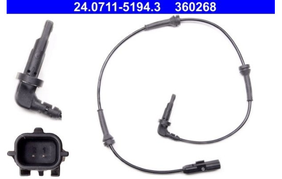 Sensor ABS 24.0711-5194.3 ATE, Imagen 2