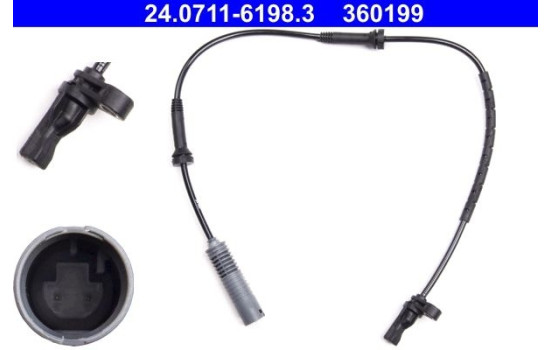 Sensor ABS 24.0711-6198.3 ATE, Imagen 2