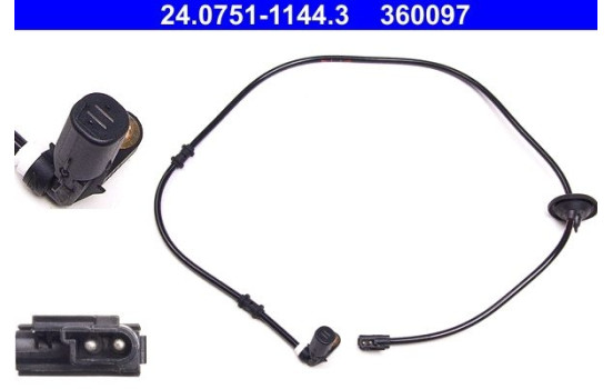 Sensor ABS 24.0751-1144.3 ATE, Imagen 2