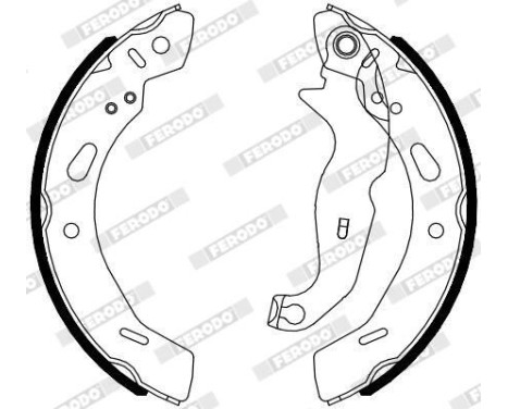 JUEGO DE ZAPATAS DE FRENO FSB4080 Ferodo