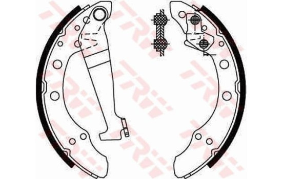 Juego de zapatas de freno GS8092 TRW