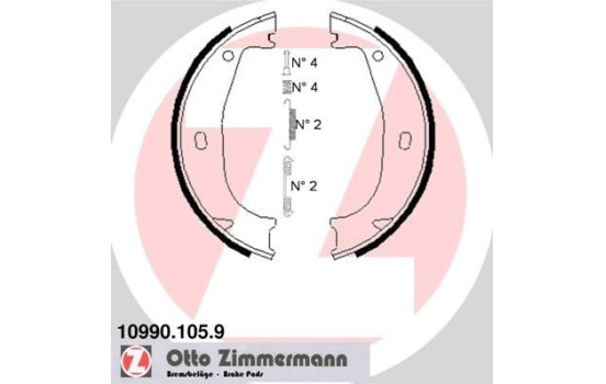 Juego de zapatas de freno, Imagen 2