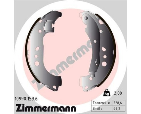 Juego de zapatas de freno