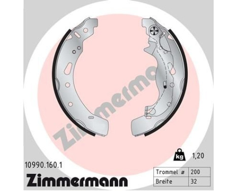 Juego de zapatas de freno