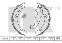 Juego de zapatas de freno