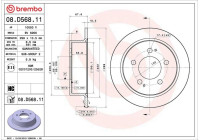 Disco de freno 08.D568.11 Brembo