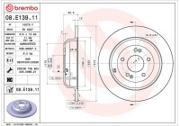 Disco de freno 08.E139.11 Brembo