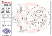 Disco de freno 08.N353.11 Brembo