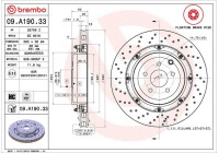 Disco de freno 09.A190.33 Brembo