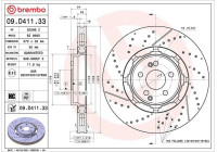 Disco de freno 09.D411.33 Brembo