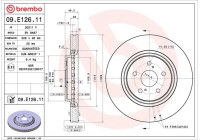 Disco de freno 09.E126.11 Brembo