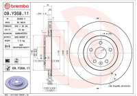 Disco de freno 09.Y358.11 Brembo